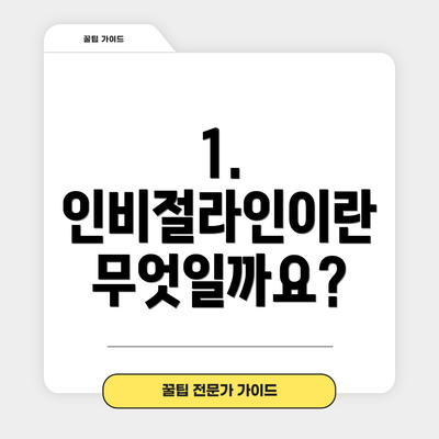 1. 인비절라인이란 무엇일까요?