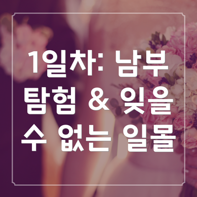 1일차: 남부 탐험 & 잊을 수 없는 일몰