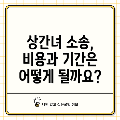 상간녀 소송, 비용과 기간은 어떻게 될까요?