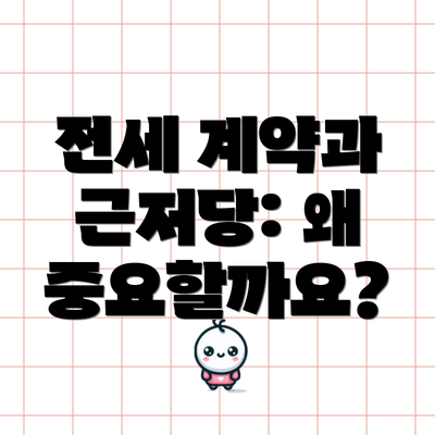 전세 계약과 근저당: 왜 중요할까요?