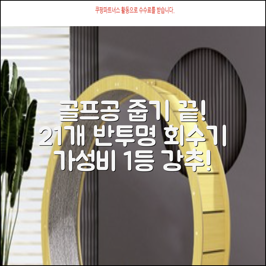 골프공 픽업기 줍기 회수기 수집기 수거기 공21개, 반투명, 1개 추천 리뷰