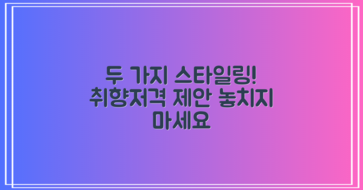 2가지 스타일링 제안