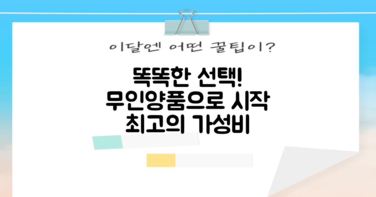 똑똑한 선택, 무인양품으로 시작