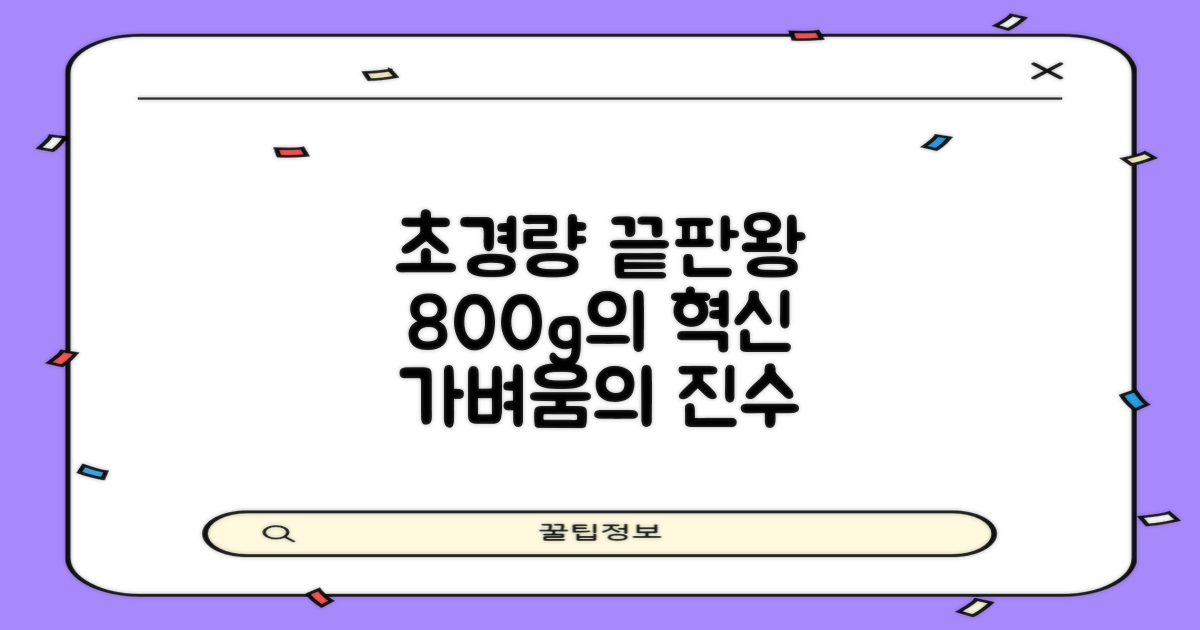 800g대 초경량 끝판왕